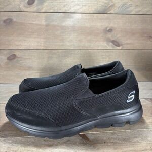 skechers S sport mens size 11.5 shoes black slip on comfort sneakers